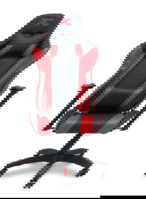 Silla gaming Atalaya con mecanismo Basculante tapizada con Similpiel color Negro. Equipada con lumbar 1D, Brazos 2D, Cabecero 1D y Ruedas de nailon 50 mm