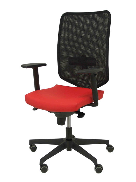 PIQUERAS Y CRESPO Silla Ossa Negro/Rojo Uso Intensivo