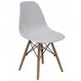 Piqueras y Crespo Silla Priego de PVC, Blanco, 4 Unidades - PACK4352PTBL - Sin Brazos, Estructura Madera y Metal, Carga Max 120 kg