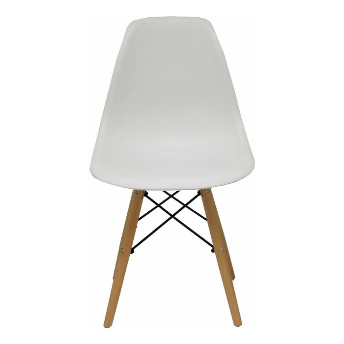 FORÖL Silla Priego Blanco Pack de 4 Sin Brazos