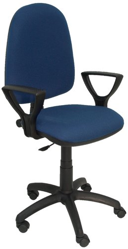 PIQUERAS Y CRESPO Silla Aýna con brazos fijos, tejido Bali azul marino PIQUERAS Y CRESPO Silla Aýna con brazos fijos, tejido Bali azul marino
