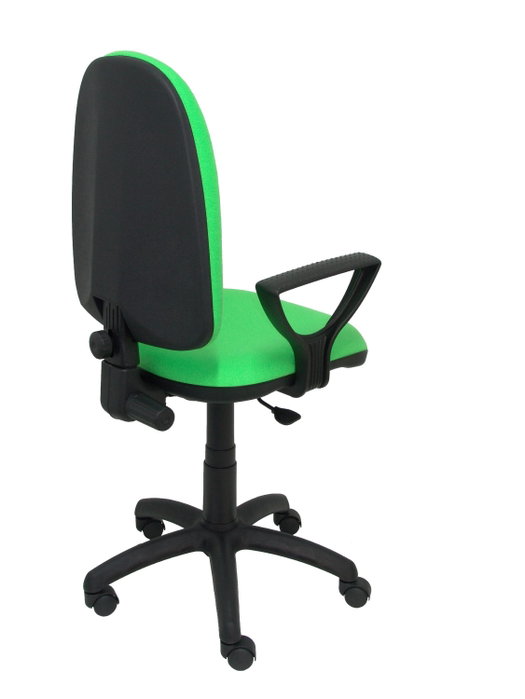 PIQUERAS Y CRESPO Silla de oficina Aýna Bali color Pistacho con brazos fijos