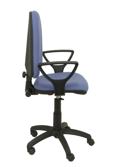 PIQUERAS Y CRESPO Silla Aýna con Brazos Fijos y Tapizado Azul Claro PIQUERAS Y CRESPO Silla Aýna con Brazos Fijos y Tapizado Azul Claro