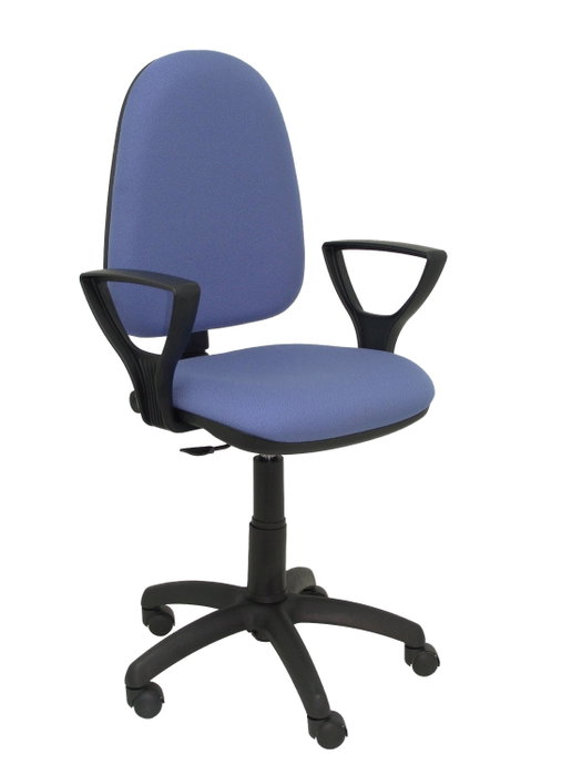 PIQUERAS Y CRESPO Silla Aýna con Brazos Fijos y Tapizado Azul Claro PIQUERAS Y CRESPO Silla Aýna con Brazos Fijos y Tapizado Azul Claro