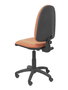 Silla de oficina Aýna con mecanismo Contacto permanente básico tapizada con Tela color Marrón. Equipada con Base poliamida negra, Sin brazos y Ruedas de nailon 50 mm