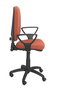 Silla de oficina Aýna con mecanismo Contacto permanente básico tapizada con Tela color Marrón. Equipada con Base poliamida negra, Brazos fijos y Ruedas de nailon 50 mm