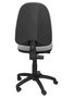 Silla de oficina Aýna con mecanismo Contacto permanente básico tapizada con Tela color Gris claro. Equipada con Base poliamida negra, Sin brazos y Ruedas de nailon 50 mm