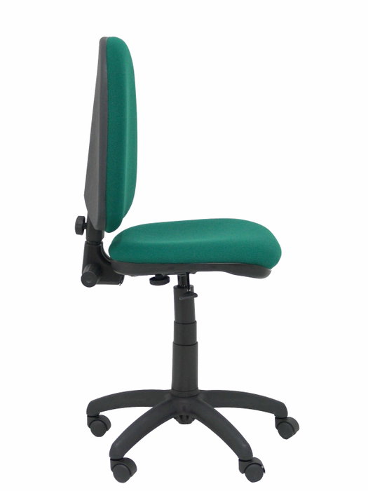 Silla de oficina Aýna con mecanismo Contacto permanente básico tapizada con Tela color Verde botella. Equipada con Base poliamida negra, Sin brazos y Ruedas de nailon 50 mm Silla de oficina Aýna con mecanismo Contacto permanente básico tapizada con Tela color Verde botella. Equipada con Base poliamida negra, Sin brazos y Ruedas de nailon 50 mm