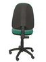 Silla de oficina Aýna con mecanismo Contacto permanente básico tapizada con Tela color Verde esmeralda. Equipada con Base poliamida negra, Sin brazos y Ruedas de nailon 50 mm