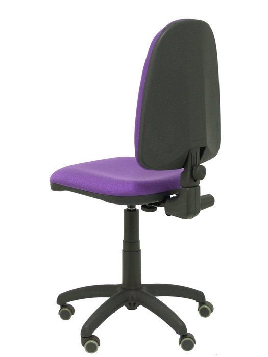 Silla de oficina Aýna con mecanismo Contacto permanente básico tapizada con Tela color Lila. Equipada con Base poliamida negra, Sin brazos y Ruedas de parqué Silla de oficina Aýna con mecanismo Contacto permanente básico tapizada con Tela color Lila. Equipada con Base poliamida negra, Sin brazos y Ruedas de parqué