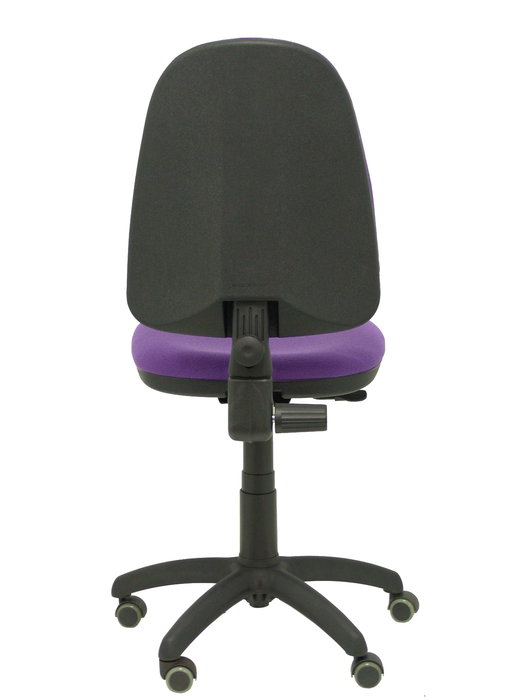 Silla de oficina Aýna con mecanismo Contacto permanente básico tapizada con Tela color Lila. Equipada con Base poliamida negra, Sin brazos y Ruedas de parqué Silla de oficina Aýna con mecanismo Contacto permanente básico tapizada con Tela color Lila. Equipada con Base poliamida negra, Sin brazos y Ruedas de parqué