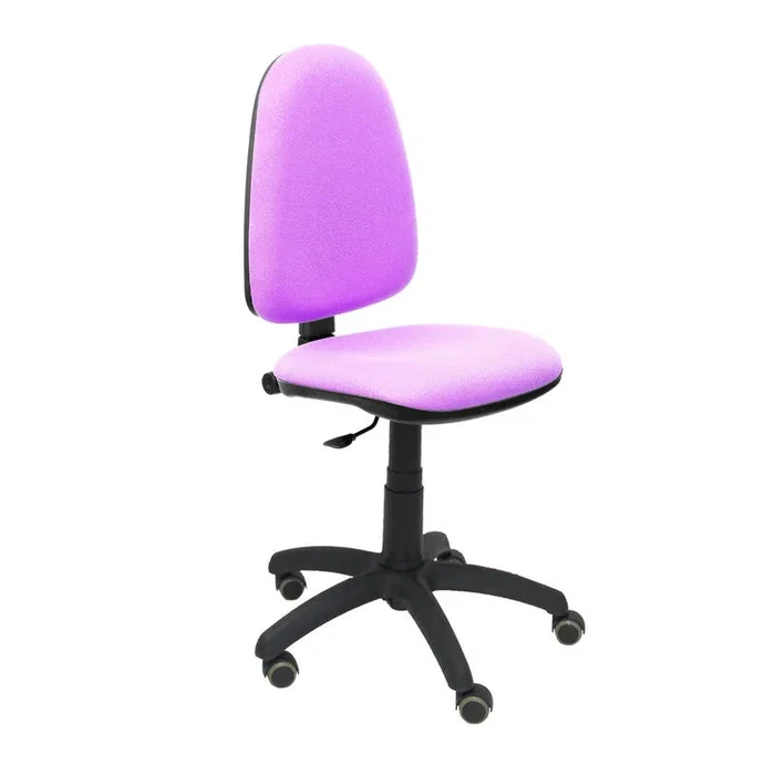 PIQUERAS Y CRESPO Silla Aýna con tejido Bali color lila y ruedas de parqué