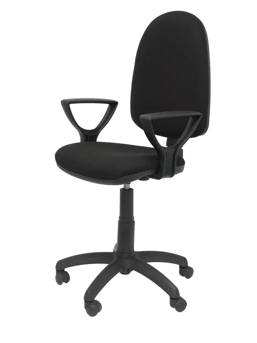 PIQUERAS Y CRESPO Silla Aýna con Brazos Fijos y Tapizado Bali Negro