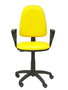 PIQUERAS Y CRESPO Silla de oficina Aýna Amarillo con Similpiel