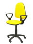 PIQUERAS Y CRESPO Silla de oficina Aýna Amarillo con Similpiel