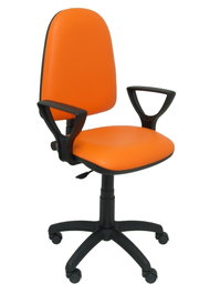 PIQUERAS Y CRESPO Silla de oficina Aýna Naranja con Brazos Fijos
