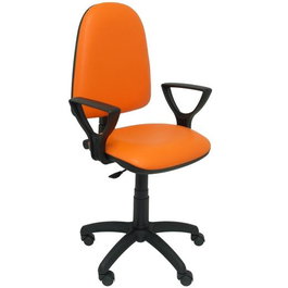 PIQUERAS Y CRESPO Silla de oficina Aýna Naranja con Brazos Fijos