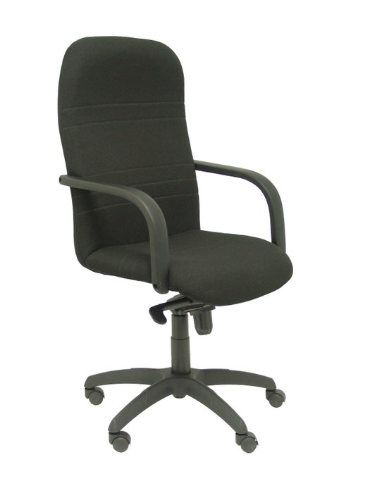 Sillón Letur con mecanismo Basculante avanzado tapizada con Tela color Negro. Equipado con Base poliamida negra, Brazos fijos y Ruedas de nailon 50 mm Sillón Letur con mecanismo Basculante avanzado tapizada con Tela color Negro. Equipado con Base poliamida negra, Brazos fijos y Ruedas de nailon 50 mm