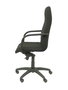 Sillón Letur con mecanismo Basculante avanzado tapizada con Tela color Negro. Equipado con Base poliamida negra, Brazos fijos y Ruedas de nailon 50 mm