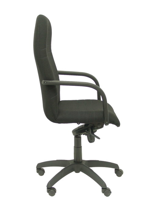 Sillón Letur con mecanismo Basculante avanzado tapizada con Tela color Negro. Equipado con Base poliamida negra, Brazos fijos y Ruedas de nailon 50 mm Sillón Letur con mecanismo Basculante avanzado tapizada con Tela color Negro. Equipado con Base poliamida negra, Brazos fijos y Ruedas de nailon 50 mm