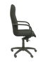 Sillón Letur con mecanismo Basculante avanzado tapizada con Tela color Negro. Equipado con Base poliamida negra, Brazos fijos y Ruedas de nailon 50 mm