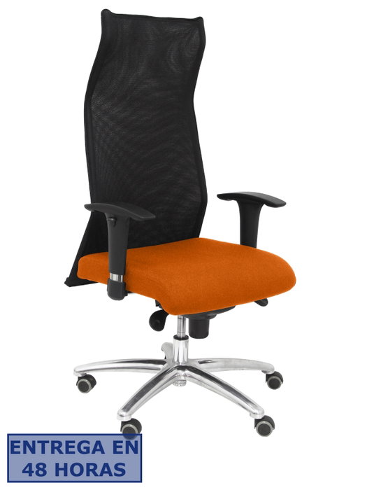 PIQUERAS Y CRESPO Sillón Sahuco Bali Naranja y Negro con Mecanismo Sincro
