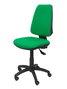Silla de oficina Elche con mecanismo Asincro tapizada con Tela color Verde. Equipada con Base poliamida negra, Sin brazos y Ruedas de nailon 50 mm