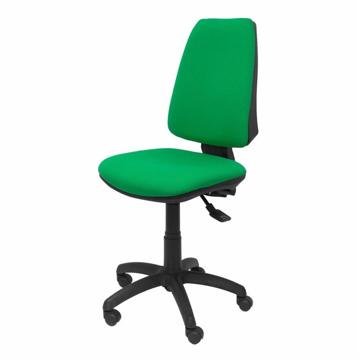 PIQUERAS Y CRESPO Silla Elche con mecanismo sincro y tapizado en tela verde