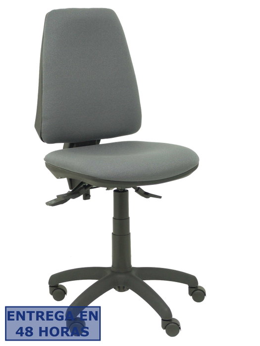 PIQUERAS Y CRESPO Silla Elche con mecanismo asíncrono y tapizado Bali gris oscuro