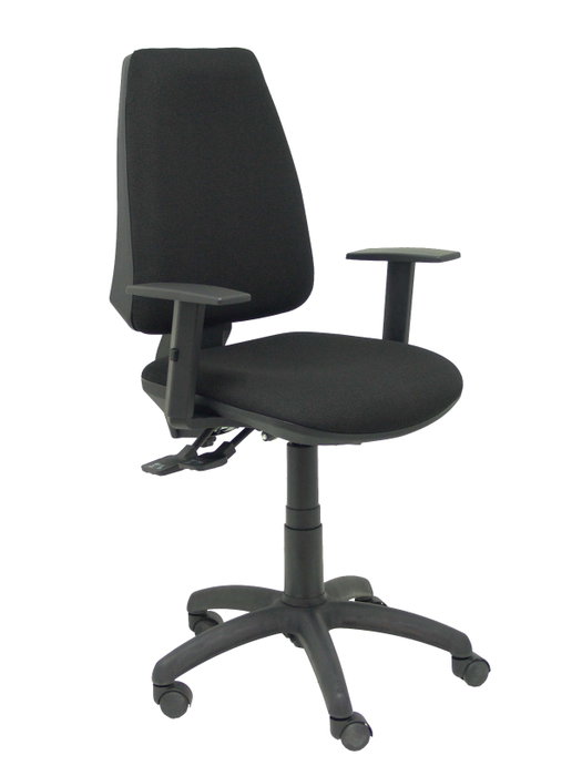 PIQUERAS Y CRESPO Silla Elche S Bali con Brazos Regulables, Negro
