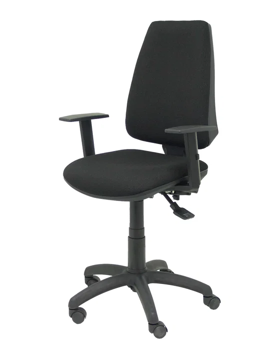 PIQUERAS Y CRESPO Silla Elche S Bali con Brazos Regulables, Negro