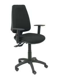 PIQUERAS Y CRESPO Silla Elche S Bali con Brazos Regulables, Negro