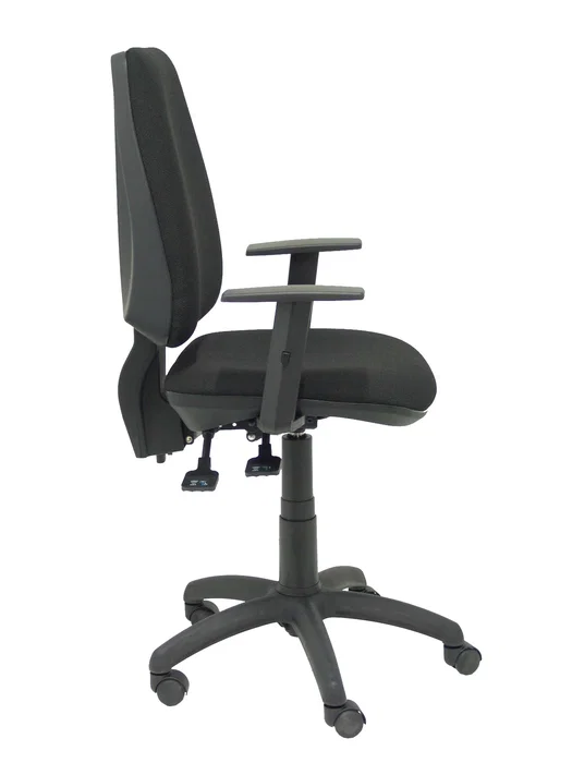 PIQUERAS Y CRESPO Silla Elche S Bali con Brazos Regulables, Negro