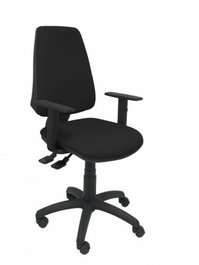 PIQUERAS Y CRESPO Silla Elche S Bali con Brazos Regulables, Negro