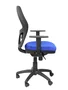 Piqueras y Crespo Silla Jorquera con Respaldo de Malla Negro y Asiento Azul Bali