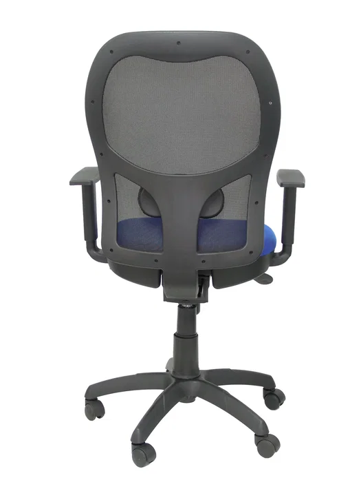 Piqueras y Crespo Silla Jorquera con Respaldo de Malla Negro y Asiento Azul Bali Piqueras y Crespo Silla Jorquera con Respaldo de Malla Negro y Asiento Azul Bali