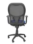 Piqueras y Crespo Silla Jorquera con Respaldo de Malla Negro y Asiento Azul Bali