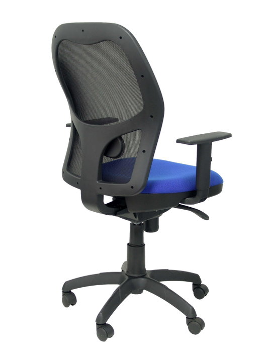 Piqueras y Crespo Silla Jorquera con Respaldo de Malla Negro y Asiento Azul Bali Piqueras y Crespo Silla Jorquera con Respaldo de Malla Negro y Asiento Azul Bali