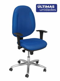 PIQUERAS Y CRESPO Silla de oficina Ontur Azul con mecanismo Sincro