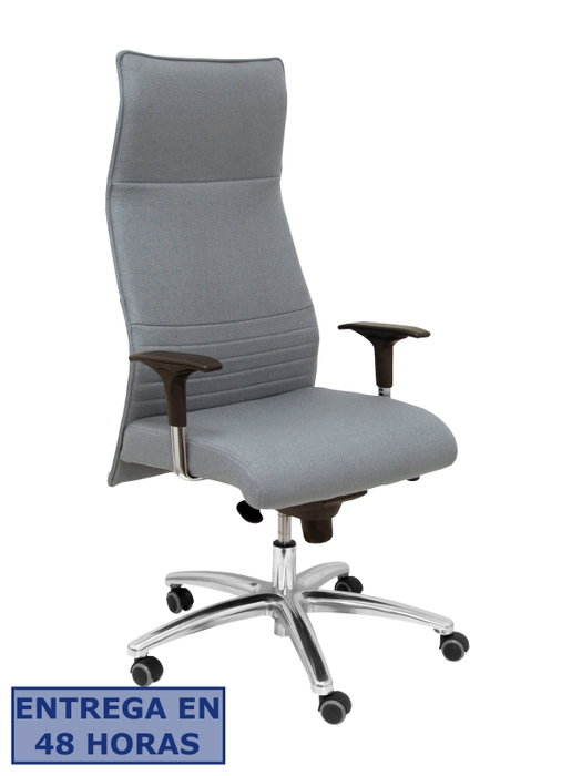 PIQUERAS Y CRESPO Sillón Albacete Gris con Mecanismo Sincro y Base de Aluminio PIQUERAS Y CRESPO Sillón Albacete Gris con Mecanismo Sincro y Base de Aluminio