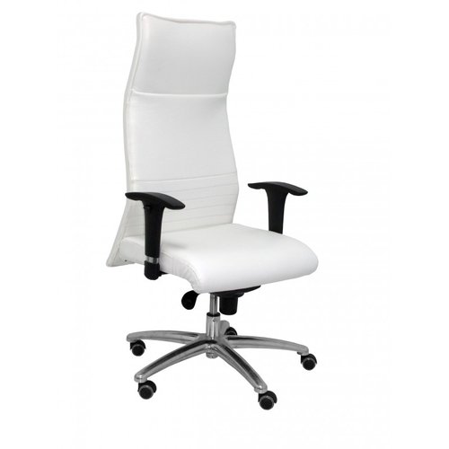 PIQUERAS Y CRESPO Sillón Albacete Blanco con Mecanismo Sincro y Base de Aluminio PIQUERAS Y CRESPO Sillón Albacete Blanco con Mecanismo Sincro y Base de Aluminio