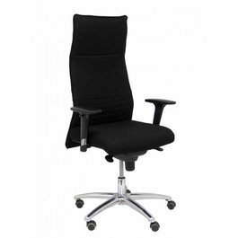 PIQUERAS Y CRESPO Sillón Albacete XL con Mecanismo Sincro y Tela Negra
