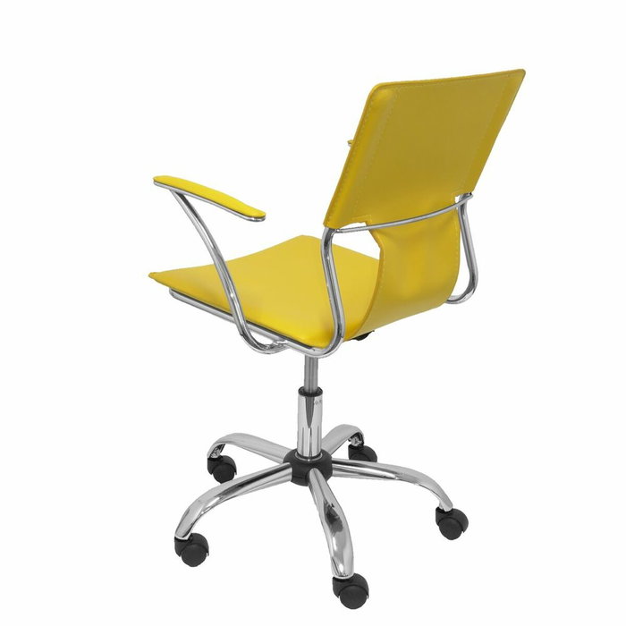 Piqueras y Crespo Bogarra Silla Giratoria con Brazos Fijos Amarillo