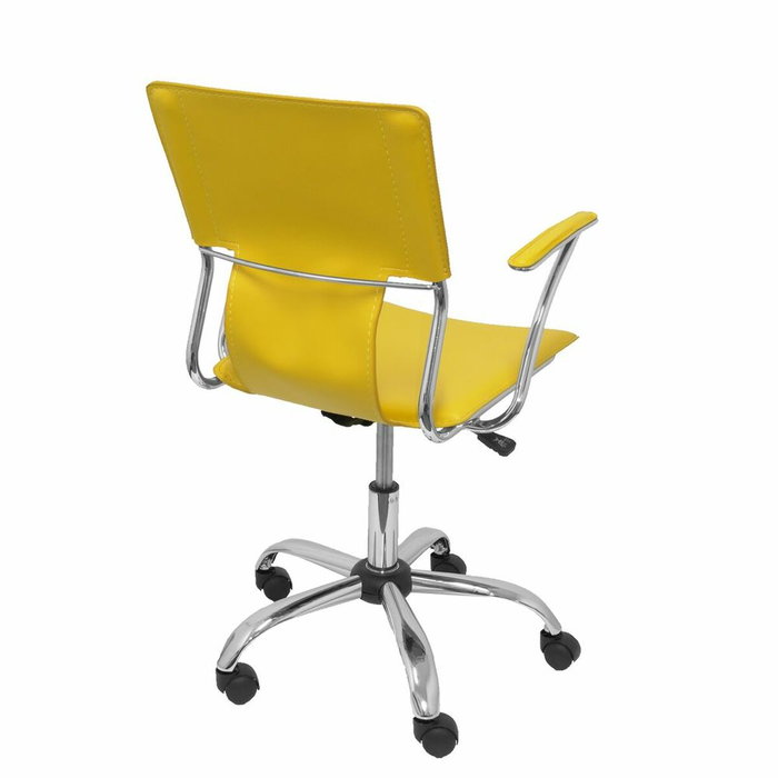 Piqueras y Crespo Bogarra Silla Giratoria con Brazos Fijos Amarillo