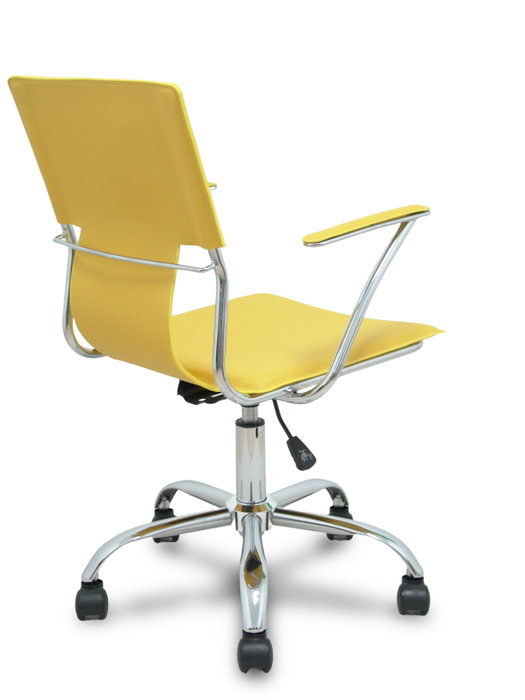 Piqueras y Crespo Bogarra Silla Giratoria con Brazos Fijos Amarillo