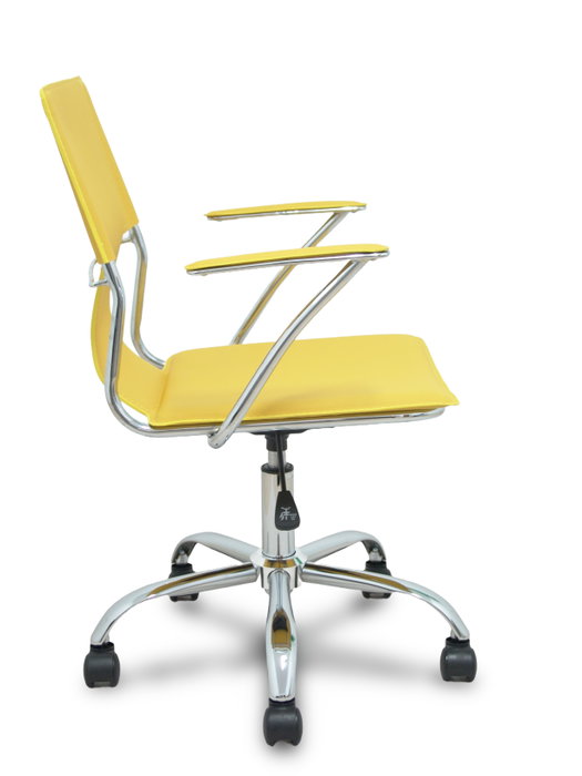 Piqueras y Crespo Bogarra Silla Giratoria con Brazos Fijos Amarillo