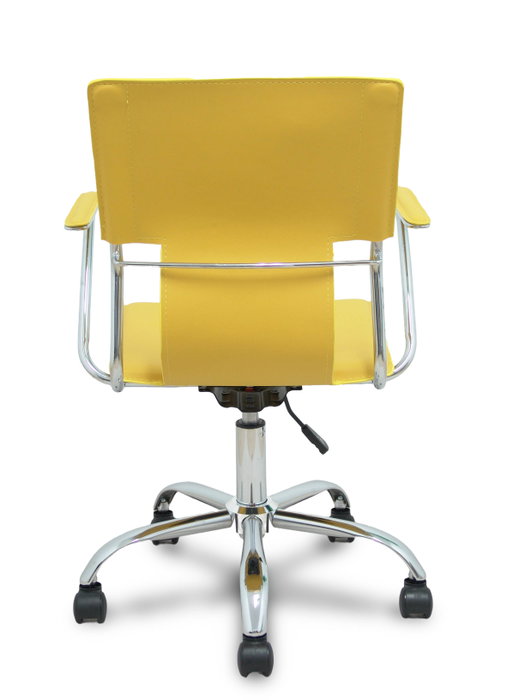 Piqueras y Crespo Bogarra Silla Giratoria con Brazos Fijos Amarillo