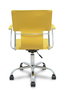Piqueras y Crespo Bogarra Silla Giratoria con Brazos Fijos Amarillo
