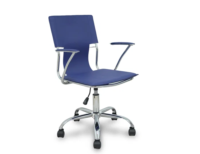 Piqueras y Crespo Silla de Oficina Bogarra Azul en Símil Piel Piqueras y Crespo Silla de Oficina Bogarra Azul en Símil Piel