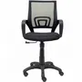 Piqueras y Crespo Vianos 312NE - Silla de Oficina Operativa, Respaldo de Malla, Brazos Fijos, Mecanismo Basculante, Color Negro, Certificación UNE-EN-1335